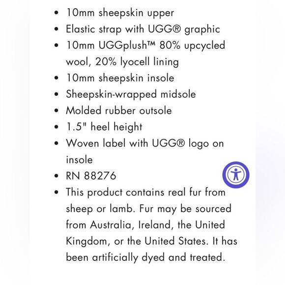 Ugg Plush Fluff Yeah Slide Sandal Slippers Black sheepskin slippers Size 10. New - Picture 7 of 17